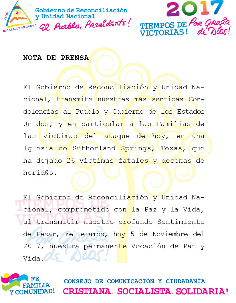 condolencias